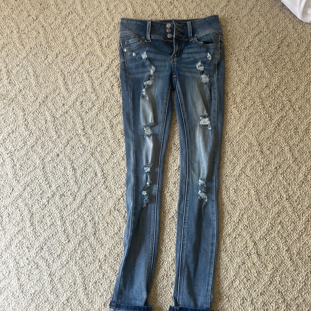 Indigo Rein, ripped jeans size 1, W 24 L 27